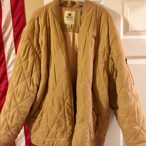 XL Echo Unlimited Tan and Gold Puffer Jacket